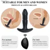 Teleskopisk prostata massager anal vibrator manlig onanator prostatastimulator dildo kvinnor fjärrkontroll analer leksaker för män l230518