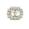 60% de desconto em joias de grife, pulseira, colar, anel popular incrustado com acessórios de liga de diamante, joia de broche leve