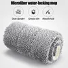 Mops Microfibre Floor Mops 360 Rotatable Flat Floor Mops with 4 Replaceable Mop Pads Reusable Washable Cleaning Mops Set Wet Dry Z0601