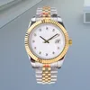 Relógios Quartz 2813 movimento Mens Ladies Date Gold Watch 41mm 36mm 31mm 28mm Pulseira Aço Inoxidável Automático Mecânico Resistente à Água Luminoso