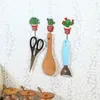 Hooks Artificial Cactus Wall Hook Practical Flower Pot Cute Plant Key Adhesive Rack Hanger Organizer Bathroom Kitchen Home Decor