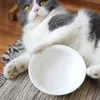 Alimentação de bambu cerâmica tigela de madeira para gato e alimentador de cães pequenos tigelas de cachorro para comida ou água perfeita para gato