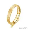 Emanco Glitter Matte Gold Rings rostfritt stål kärleksring 2021 Trendiga smycken gåvor