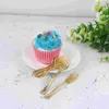 Dinnerware Sets 24 Pcs Disposable Fruit Fork Plastic Picks Wedding Silverware Kid Pudding Spoon