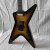 Dimebag personnalisé Darrel The Dean ML, guitare électrique en forme de coucher de soleil, placage de couleur