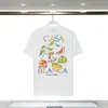 Ceseblanca Hommes T-shirts Été Populaire Marque À Manches Courtes Fruit Plante Coloré Lettrage Gras T-shirt
