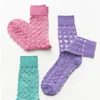 Femmes chaussettes 1 paire été dames coréen Plaid Tull verre soie moyen Tube Transparent mince maille coloré transparent