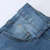 Kvinnors jeans kvinnors snäva midja leggings medium klassisk pocket denim casual mörkblå flickor byxor pantalones femme