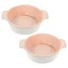 Ciotole 2 Pcs Anfora di Ceramica Ciotola Piatti di Cottura Insalata di Miscelazione Cottura Della Torta Padelle Forno Ramen Porcellana Forniture Da Cucina Antipasto