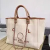 Bolsa Feminina de Praia de Luxo Bordada à Mão Pérola Grande Mochilas Femininas Pequenas Designers Mochila de Cadeia de Lona Bolsas de Noite P52M 60% Factory Outlet Sale