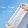 Vävnad 100 ark engångshandduk Face Handduk Mjuk tjock bomull Ansiktsrengöring Makeup Remover Tissue Paper Wet Dry Use Personlig hudvård