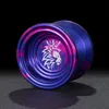 Yoyo lejon magi yoyo aluminium legering professionell yoyo inte svarande lyhörd yo-yo med spinning sträng klassiska leksaker