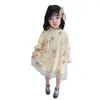 Robes de fille filles robe printemps été ans filles Cape princesse robe Ropa filles vêtements