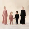 Family Matching Outfits fall winter velour family matching set dress and romper clothes 230601