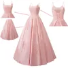 Robes De Quinceanera Princesse Spaghetti Strap Appliques Robe De Bal En Satin À Lacets Poches Avec Plus La Taille Sweet 16 Débutante Fête D'anniversaire Vestidos De 15 Anos 143