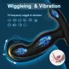 Anal Vibrator Male Prostate Massager Pénis Anneau Retarder L'éjaculation Cockring À Distance Anus Butt Plug Doigt Masturbation Sex Toy Hommes L230518