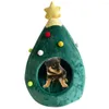 犬小屋の洗える犬眠っている温かい巣折りたたみ折りたたむ素敵なクリスマスツリーシェイプppコットン子犬子猫家ペット通気性物資