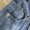 Jeans pour femmes Designer Femmes Pantalons Avec Lettre Motif Filles Coton Haut De Gamme Marque Cowboy Casual Jersey Jogging Outwear Denim Long FlareTrouser V7GR