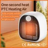 Fans 1000W Electric Heater Mini Portable Desktop Fan Heater PTC Ceramic Heat Warm Air Blower Home Office Warmer Hine för vintern