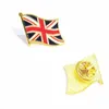 Broszki 10 szt. Lapel Pin spersonalizowany kołnierz broszki kustosz lakier Iron England Flag