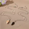 S3708 Collana di amore delle coppie dei monili di modo Collane romantiche magnetiche del pendente del choker degli amanti degli amici 2pcs/set