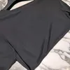 Damen-T-Shirts, Vintage-Stil, schwarz, Acetat-Satin, O-Ausschnitt, langärmelig, Tops, Frühling, Landebahn, Damen, schlank, elastisch, bequem, glatter Boden, lässig