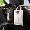 Nouveau classique camélia fleur voiture appui-tête tissu sac Auto siège suspendu en cuir papier boîte tour titulaire style voiture accessoires