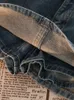 Saias Circuyy Salia jeans Mulheres com cinto jean mini cintura alta 2023 verão casual streetwear A-line chic y2k roupas