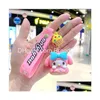 Sieraden Cartoon Kuromi Met Donut Sil Hanger Sleutelhanger Rugzak Ornament Auto Ring Geschenken Drop Delivery Baby Kids Moederschap Accesso Ot3Gh