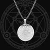 Pendentif Colliers Nouveaux Sept Anges Religieux Rune Motif Pendentif Collier Hommes Femmes Collier De Mode En Métal Coulissant Rond Collier Accessoires J230601