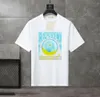 2023 Yaz Erkek Kadın Moda ve Boş Zaman Markası Mizaç Joker Yumuşak Karikatür Mektubu Basılı T-Shirt Boyutu XS-4XL#SL15