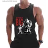 T-shirts pour hommes Bodybuilding Débardeurs Hommes Coton Chemise Sans Manches Gym Fitness Formation Vêtements Stringer Singlet Homme D'été Casual Imprimé Gilet T230601