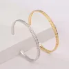 Bangle Trendy Simple Pure Copper Jewelry Open Bangles Bracciali Carving Wristband For Women Girls Shiny Pulseiras