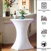 Nappe 3 PCS Couverture Élastique Polyester Pour Renforcement Bistro Dans La Zone Des Pieds Tables De Barres Extensibles