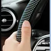New 6 Color Bling Diamond Car Steering Wheel Cover Universal Elasticity Rainbow Vehicle Steering-wheel Protector Auto Accessories