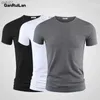 3Pcs Magliette da uomo T-shirt T-shirt da uomo Tendenze della moda Fitness Tshirt 2023 Nuova estate O collo Manica corta B01389 L230520