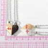 S3708 Mode-sieraden Paar Liefde Ketting Magnetische Romantische Vrienden Liefhebbers Choker Hanger Kettingen 2 stks/set