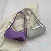 Sacs de soirée brillant femme sac à main femmes sac à bandoulière en cuir PU motif Crocodile fourre-tout Simple aisselle couleur unie filles pochette