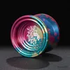 Yoyo lejon magi yoyo aluminium legering professionell yoyo inte svarande lyhörd yo-yo med spinning sträng klassiska leksaker