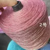 Yarn 50g/ball with unique colors of gold silver cotton metal yarn aggregates crochet thread shiny hand woven craft bags free shipping P230601