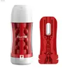 Masturbador Vibratório Masculino Manual Vagina Sucção Vacuum Pocket Pussy Vaginator Endurance Exercise Men Masturbation Cup L230518