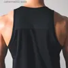 Camisetas masculinas esportivas malha patchwork masculina colete com decote redondo verão corrida casual colete fitness algodão esportes sem mangas colete fitness roupas T230601