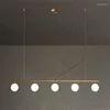 Ljuskronor postmodern LED -ljuskrona vardagsrum svart guld hängande ljusarmatur nordisk matbar glas boll hängslampan belysning