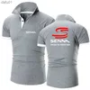 Ayrton Senna 2022 Men's New Summer Hight Quality Polos Sports Print Tシャツ短袖ファッションカジュアルラペルストリートウェアトップスL230520