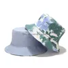 ケチなブリム帽子ファッションサマータイ染料バケツ帽子バイザーレインボーカラーメンズコットンフラットサンフィッシャーマンサンキャップアウトドアサンズンドロップDHE8x