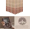 Kalimba thumb piano 24 keys tree of life adult and kids perform pitch black walnut with kalimba sheet music