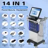 14 EN 1 Laveurs Du Visage Hydradermabrasion Machine Lifting Du Visage Peau Raffermissant Jet D'oxygène Peel Diamant Dermabrasion Dispositif