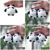 Pluche Muur Stuff Leuke Cartoon Panda Hanger Speelgoed Pop Sleutelhanger Tas Groothandel Drop Levering Geschenken Knuffels Otct5