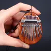 Mini Kalimba Thumb Piano 8 Teclas Piano com Lanyard Kalimba Instrumento Adequado para Presente de Aniversário para Amantes da Música