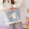 Borse portaoggetti Borsa a tracolla in velluto a coste da donna carina Piccola borsa in tela ricamata Borsa casual Borsa a tracolla ecologica femminile Kawaii Girls Messenger